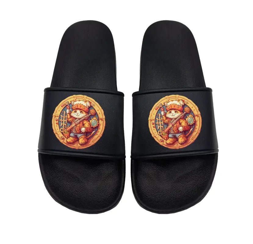 Badeschuhe cute space pirate - Schwarzer - Kaffee