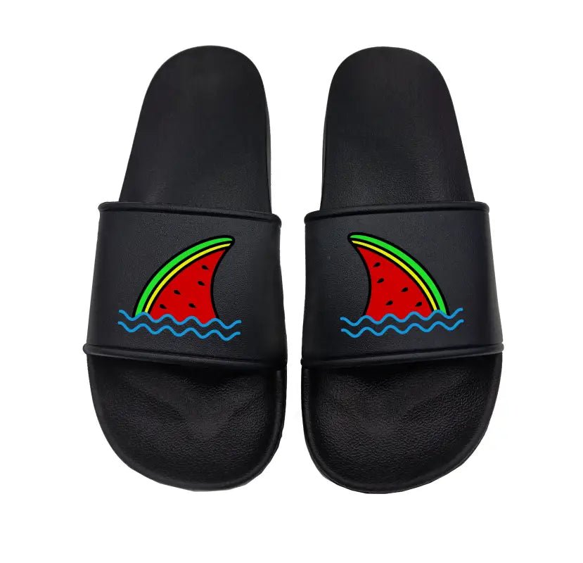 Badeschuhe Haifischflosse Melone - Schwarzer - Kaffee