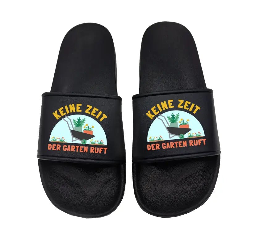 Badeschuhe Keine Zeit der Garten - Schwarzer - Kaffee