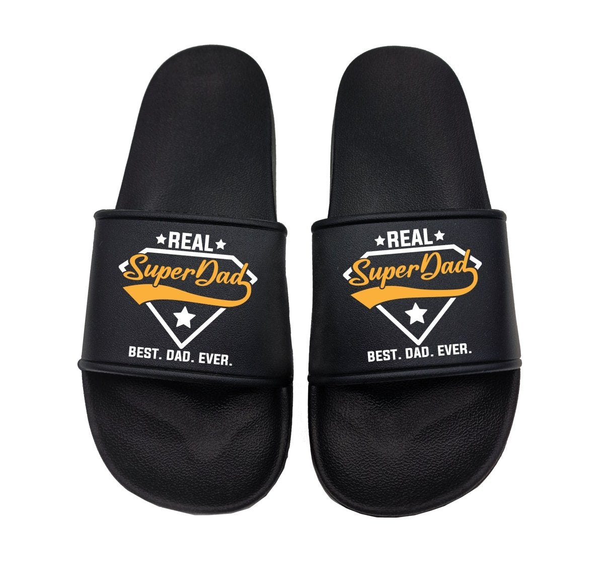 Badeschuhe Real Super Dad Vatertag - Schwarzer - Kaffee