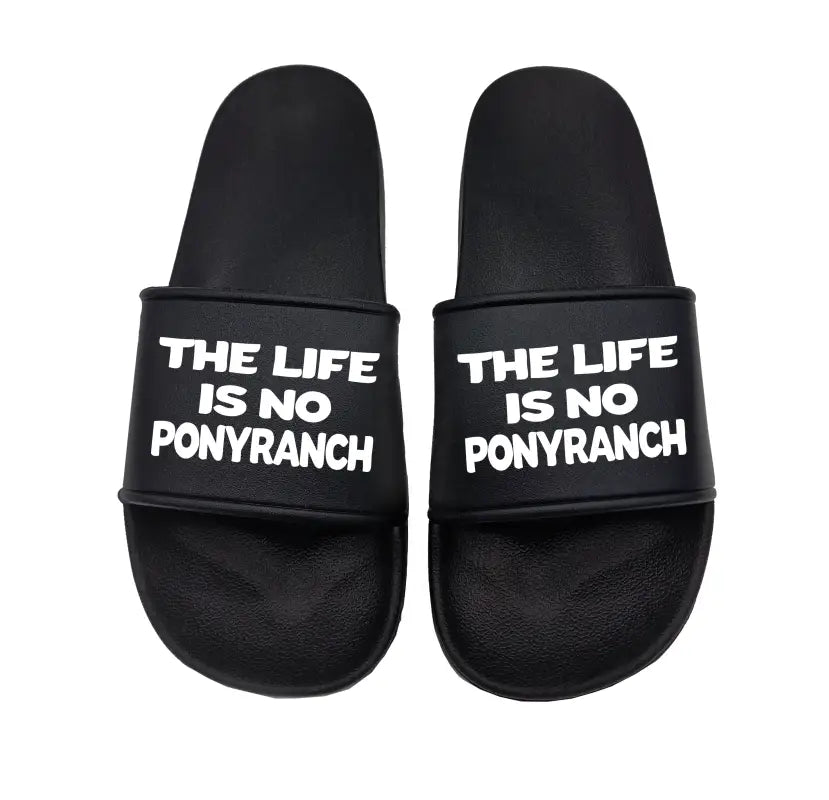 Badeschuhe The Life Is No Ponyranch - Schwarzer - Kaffee