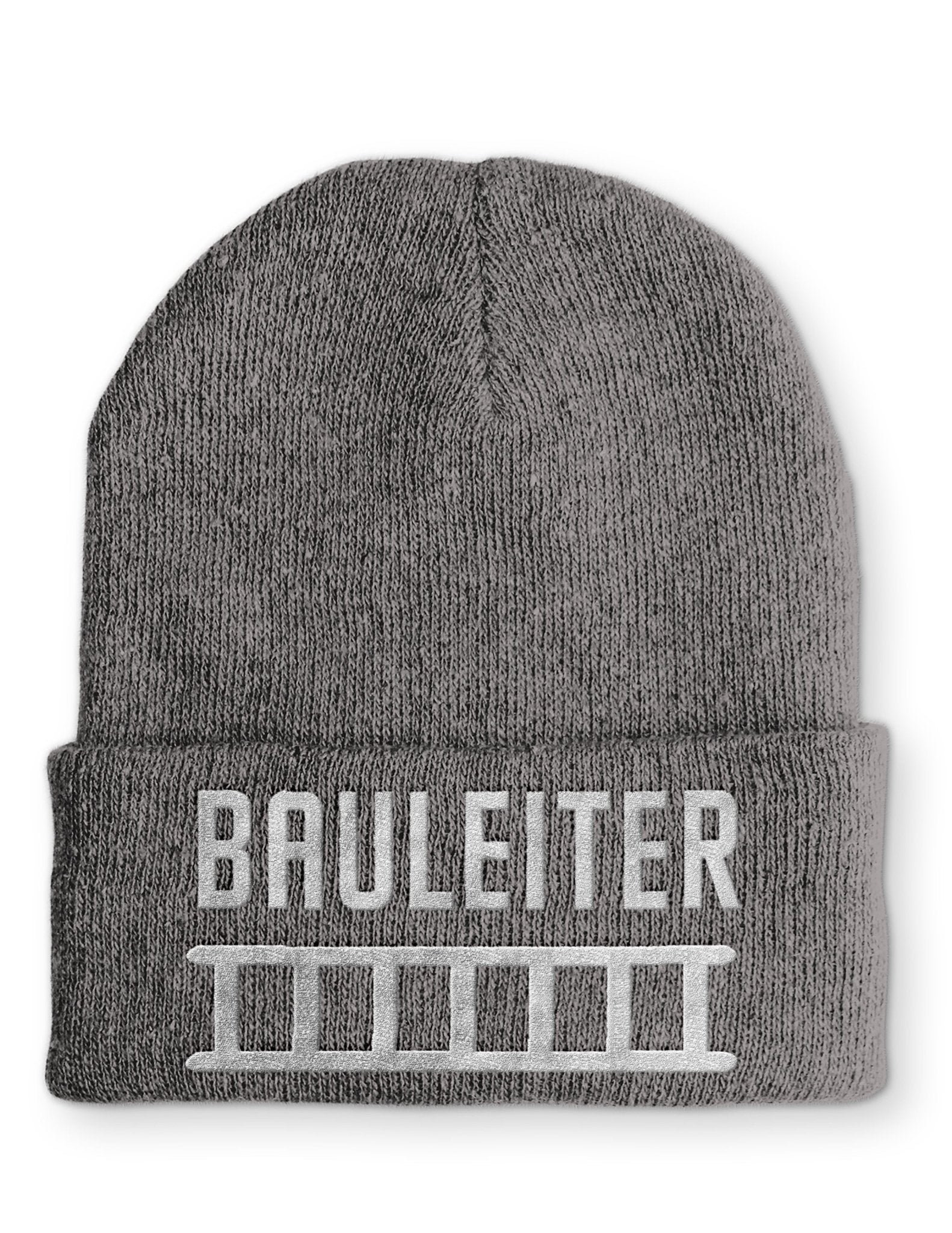 Bauleiter Beanie Mütze mit Spruch - tshirtladen - Mütze