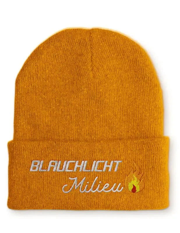 Beanie Mütze Blaulicht Milieu Statement Beanie Mütze mit Spruch - tshirtladen - Mütze