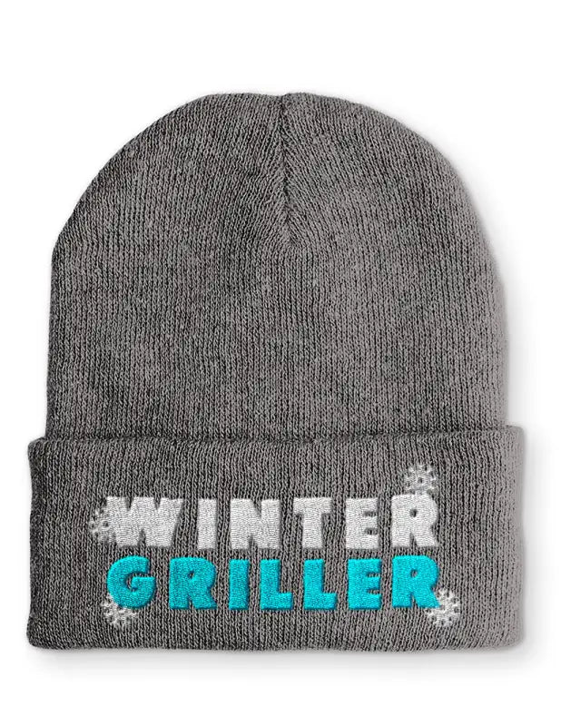 Beanie Mütze Winter Griller Grillfan Statement Beanie Mütze mit Spruch - tshirtladen -