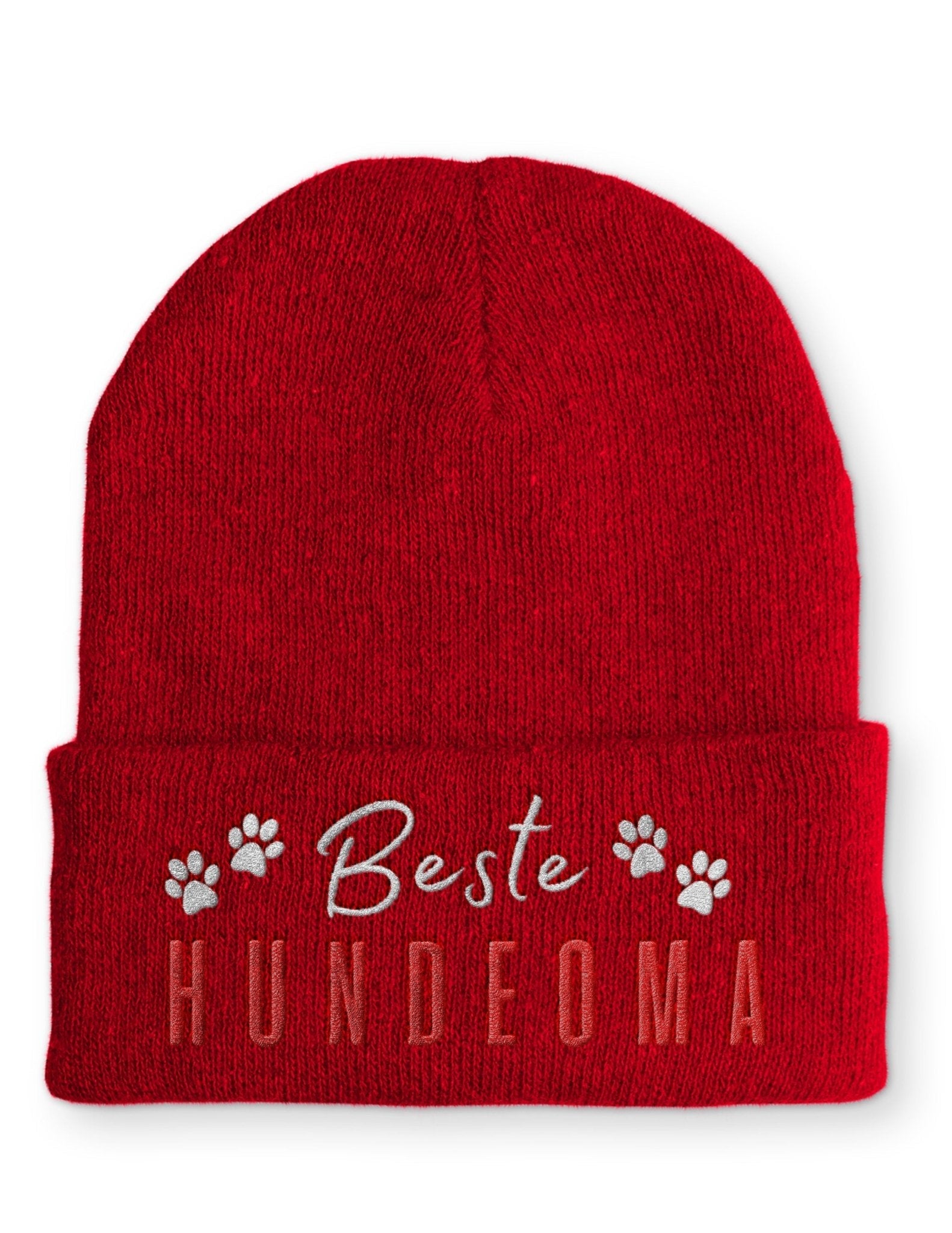 Beste Hundeoma Statement Beanie Mütze mit Spruch - tshirtladen - Mütze