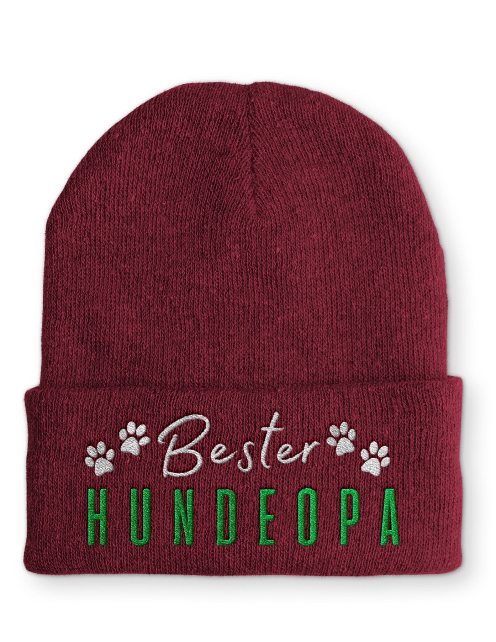 Bester Hundeopa Statement Beanie Mütze mit Spruch - tshirtladen - Mütze