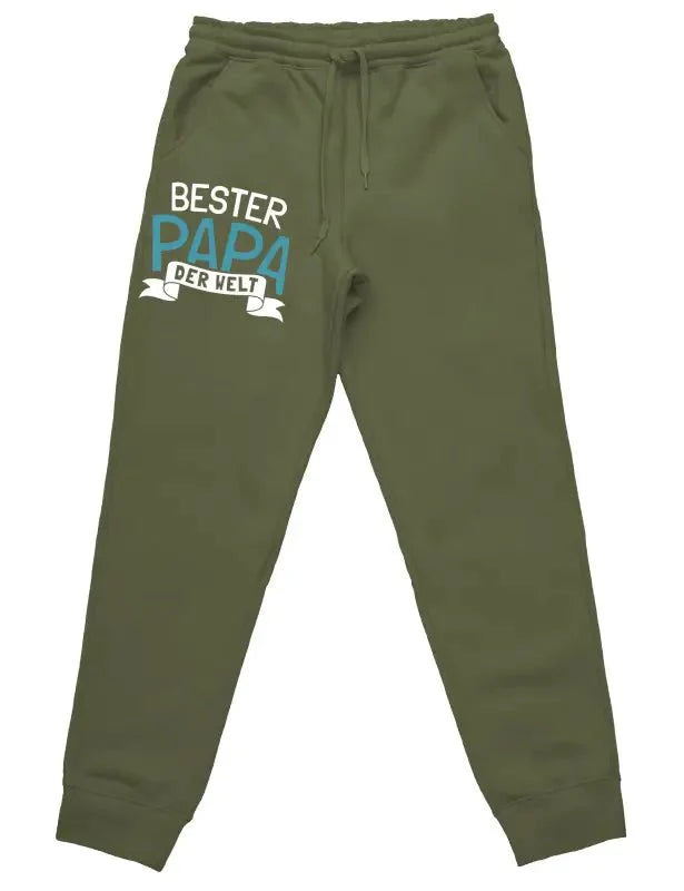 Bester Papa der Welt Jogginghose mit lustigem Spruch - tshirtladen -