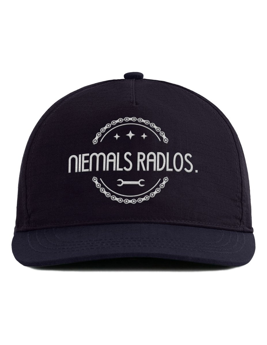 Bestickte Snapback Cap – NIEMALS RADLOS – Unisex - Schwarzer - Kaffee
