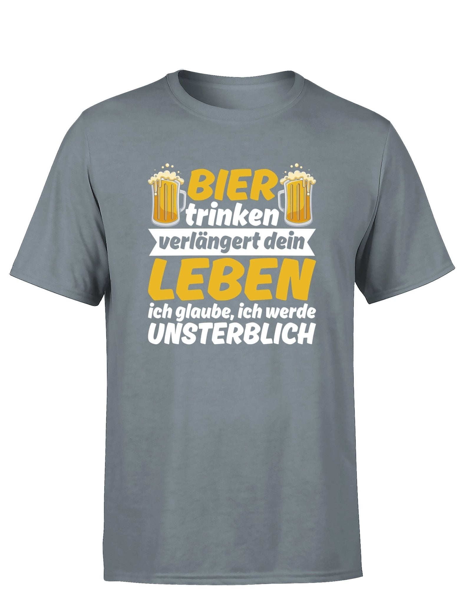 Bier trinken verlängert dein Leben Herren T-Shirt - tshirtladen - T-Shirt