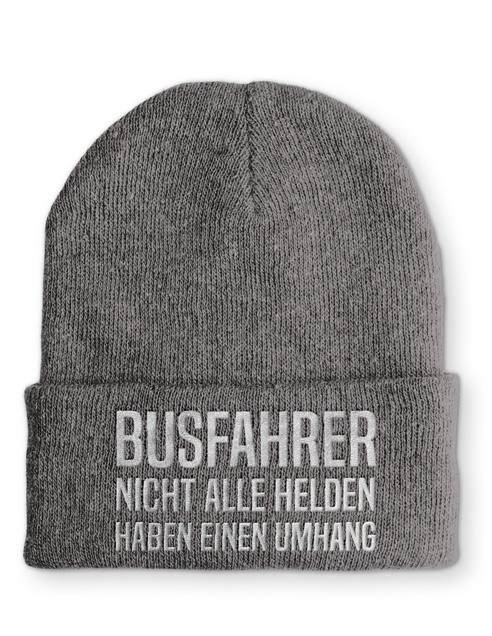 Busfahrer nicht alle Helden haben einen Umhang Beanie Mütze mit Spruch - tshirtladen - Mütze