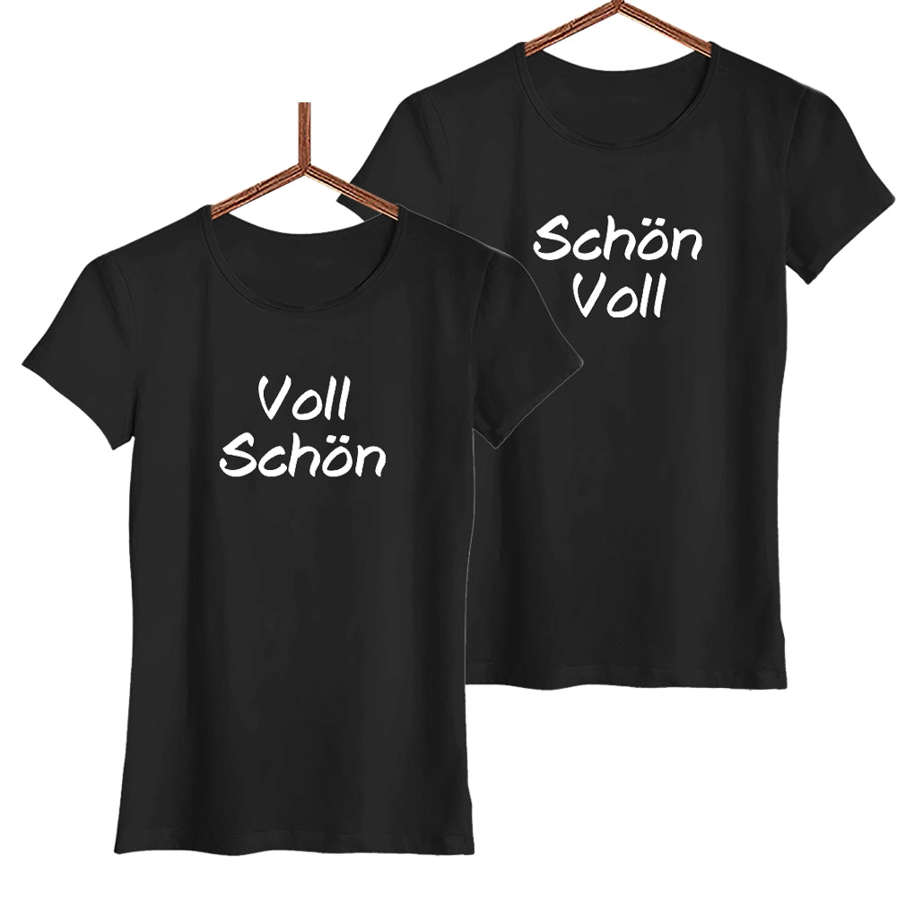 Damen Set Voll schön schön voll | Set - Edition - Schwarzer - Kaffee