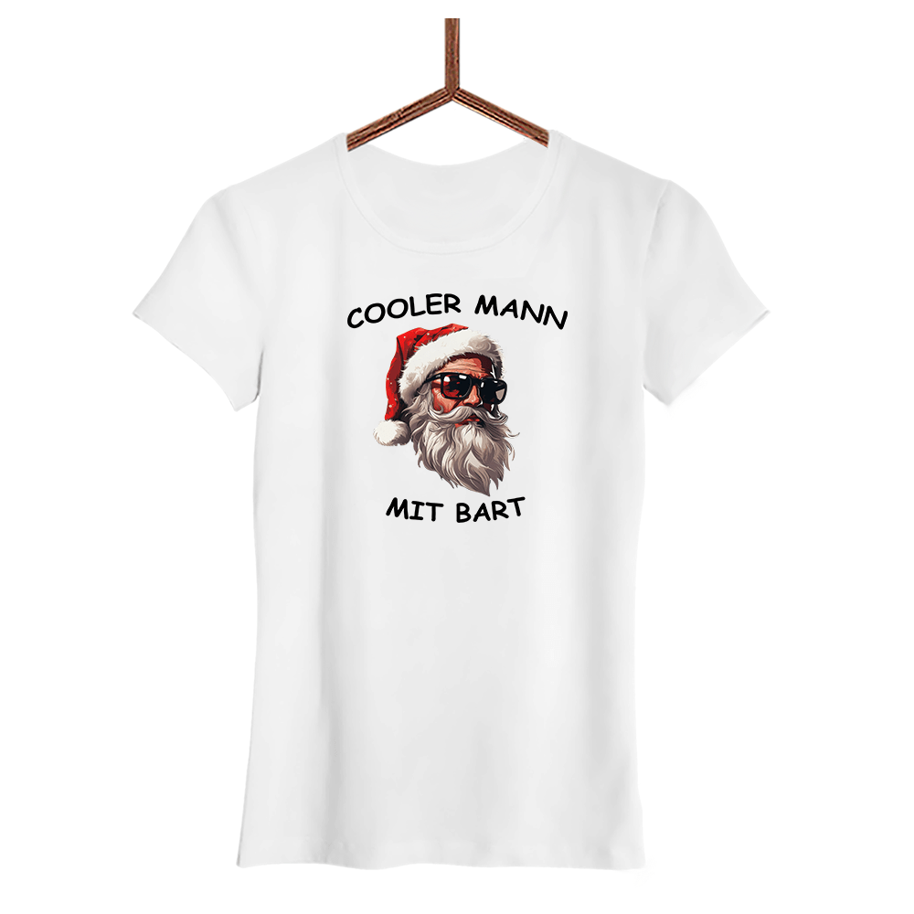 Damen T-Shirt Cooler Mann mit Bart - Schwarzer - Kaffee