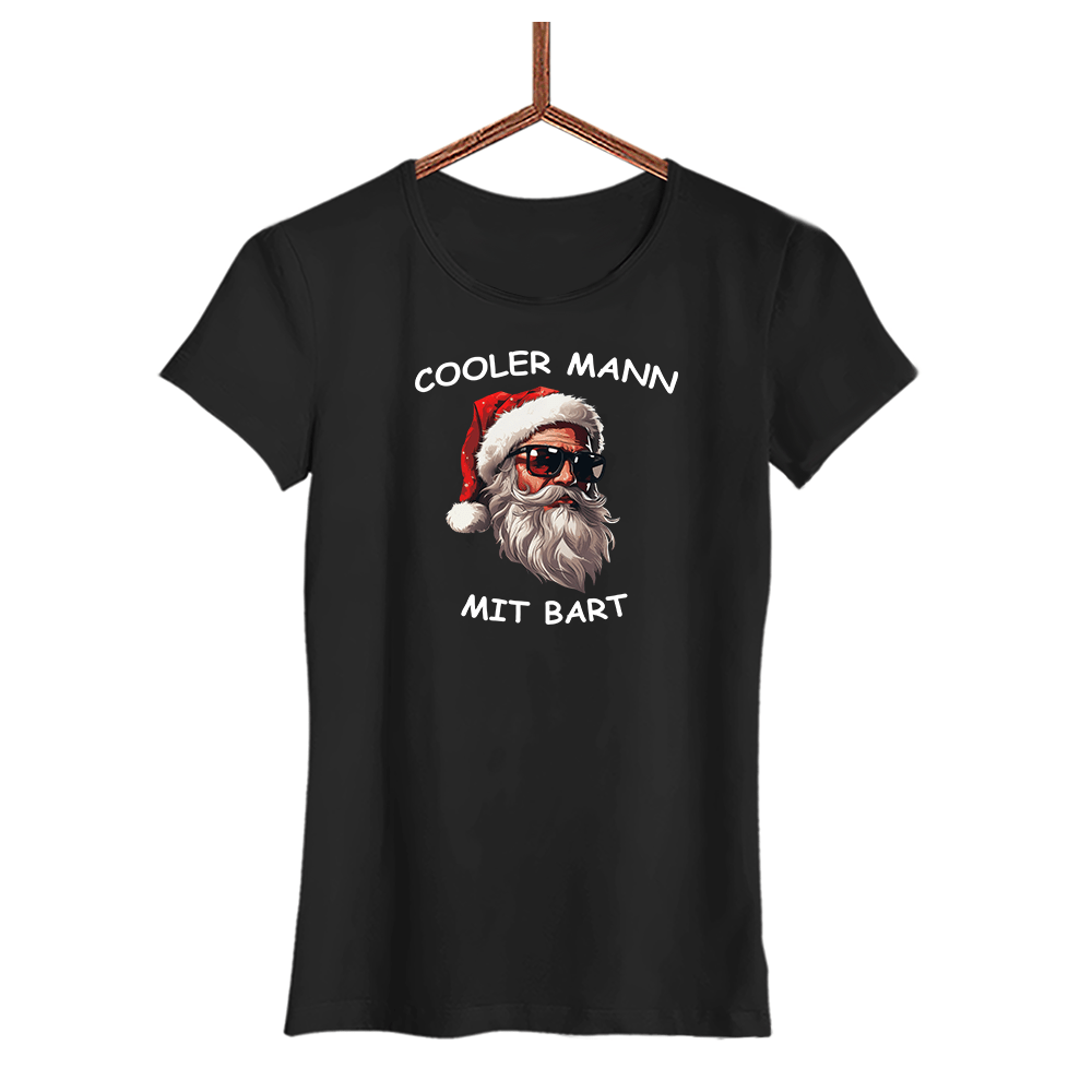 Damen T-Shirt Cooler Mann mit Bart - Schwarzer - Kaffee