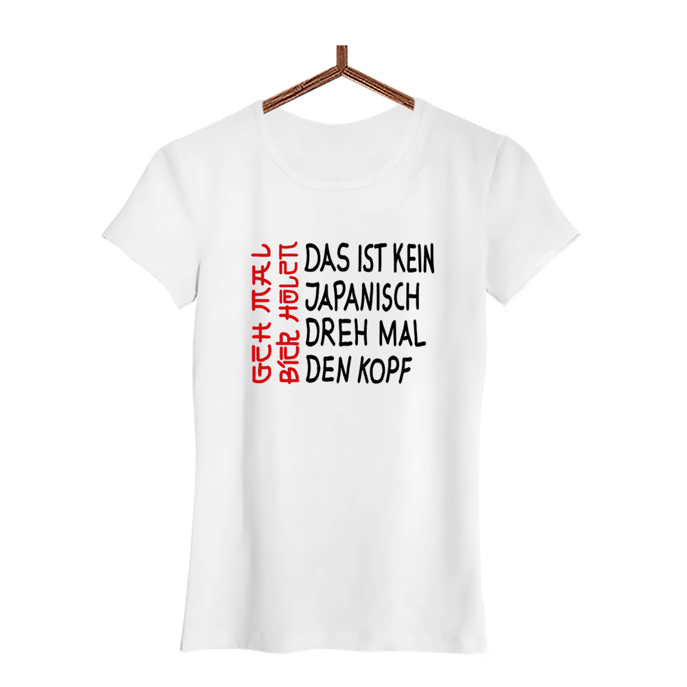 Damen T-Shirt Das ist kein Japanisch - Schwarzer - Kaffee