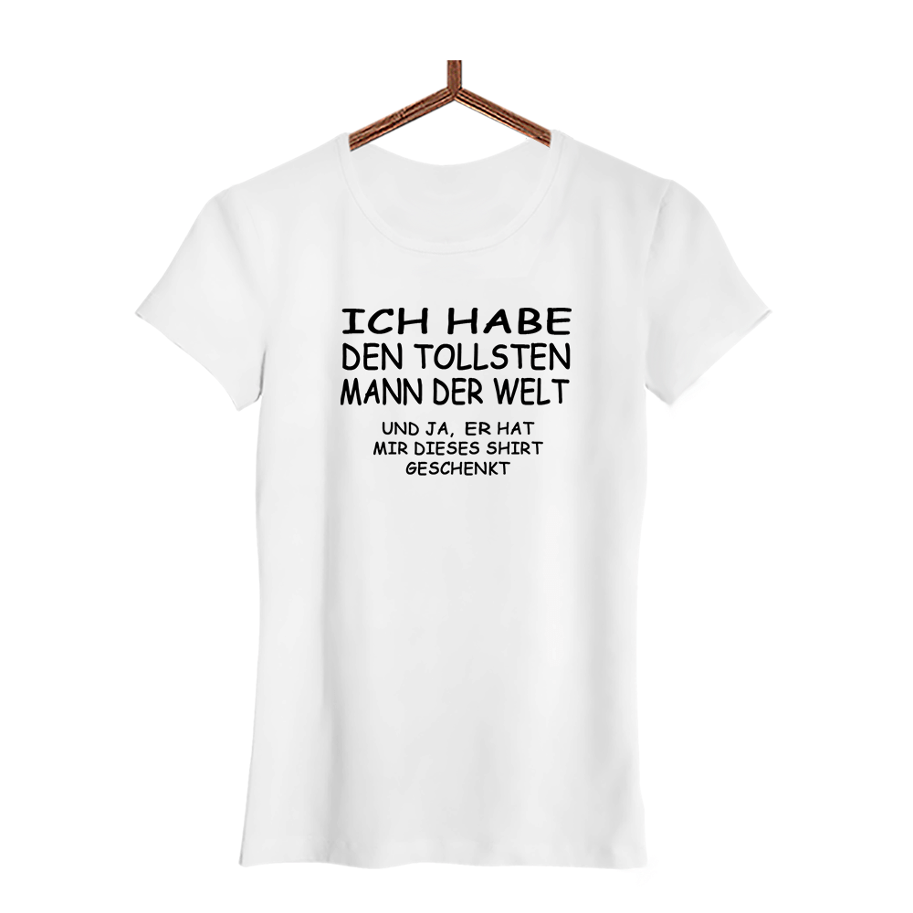 Damen T-Shirt Den tollsten Mann der Welt - Schwarzer - Kaffee