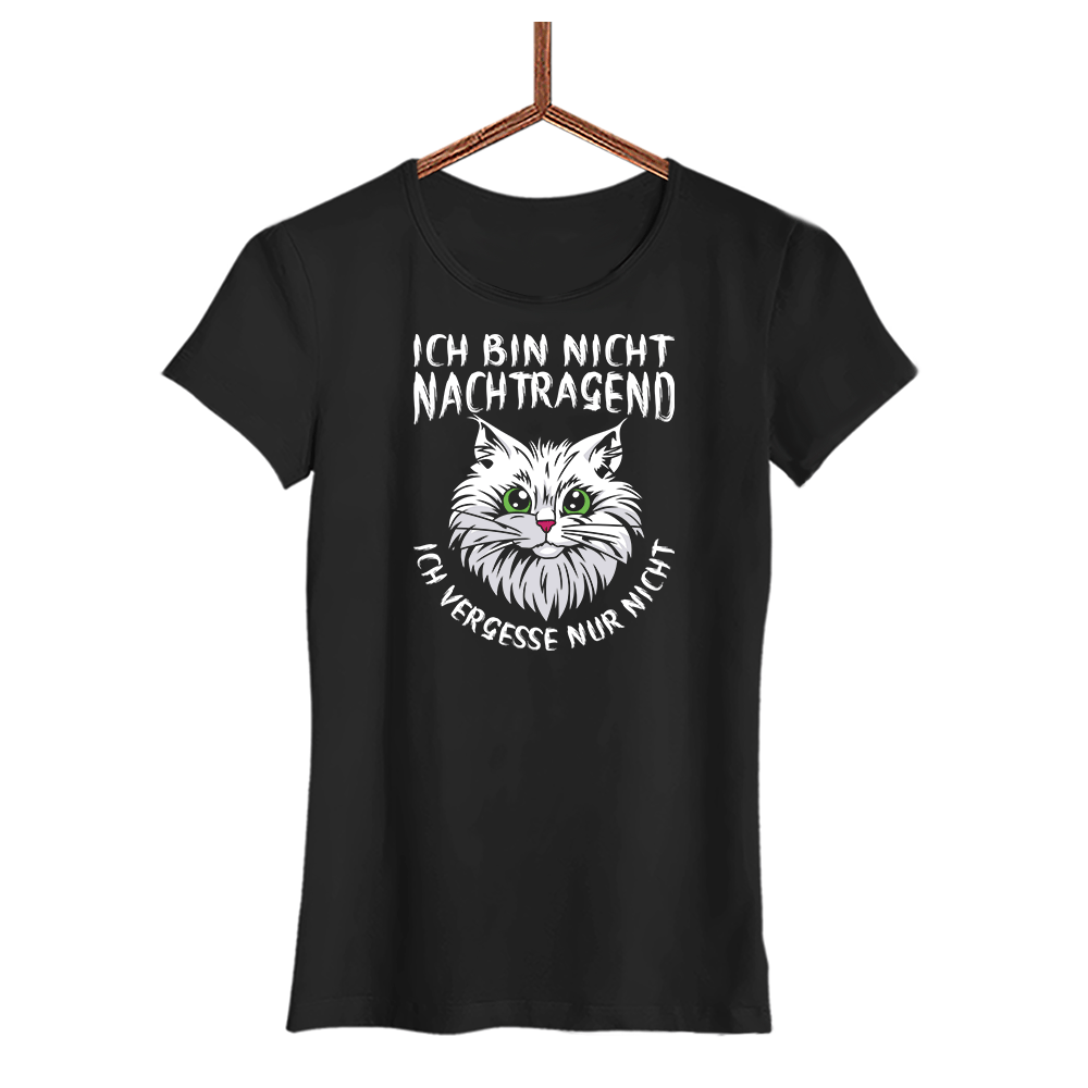 Damen T-Shirt Ich bin nicht nachtragend - Schwarzer - Kaffee
