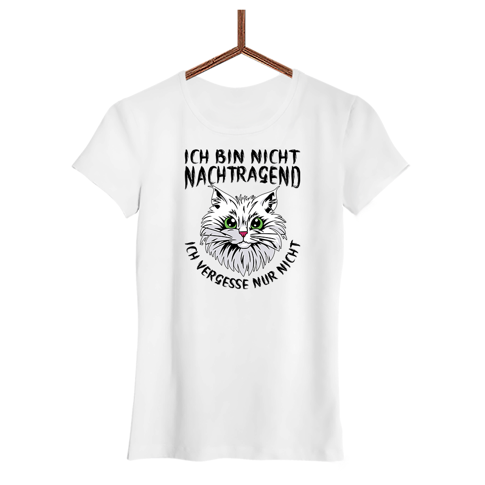 Damen T-Shirt Ich bin nicht nachtragend - Schwarzer - Kaffee