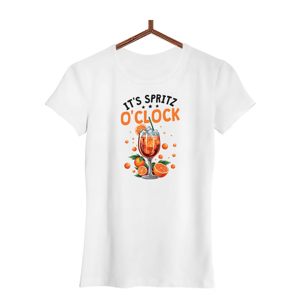 Damen T-Shirt It's Spritz O'Clock - Schwarzer - Kaffee