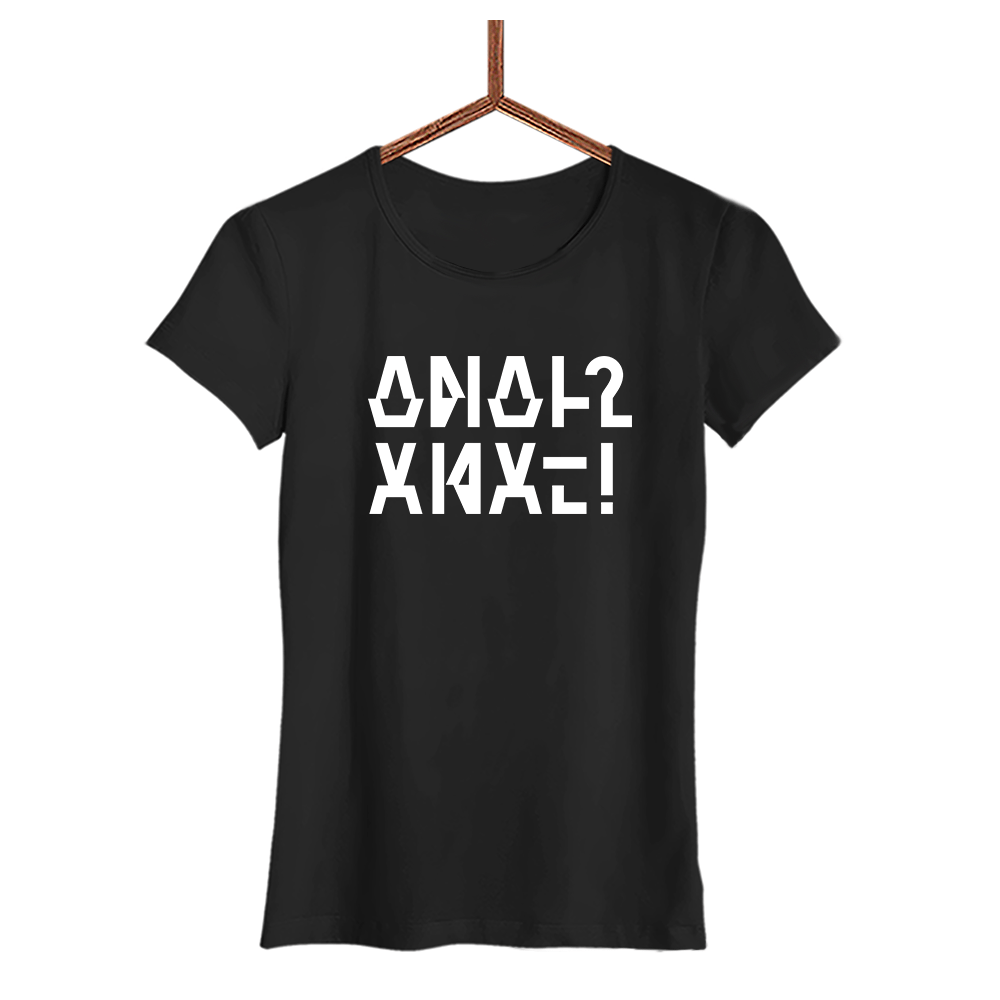 Damen T-Shirt Lana - Schwarzer - Kaffee