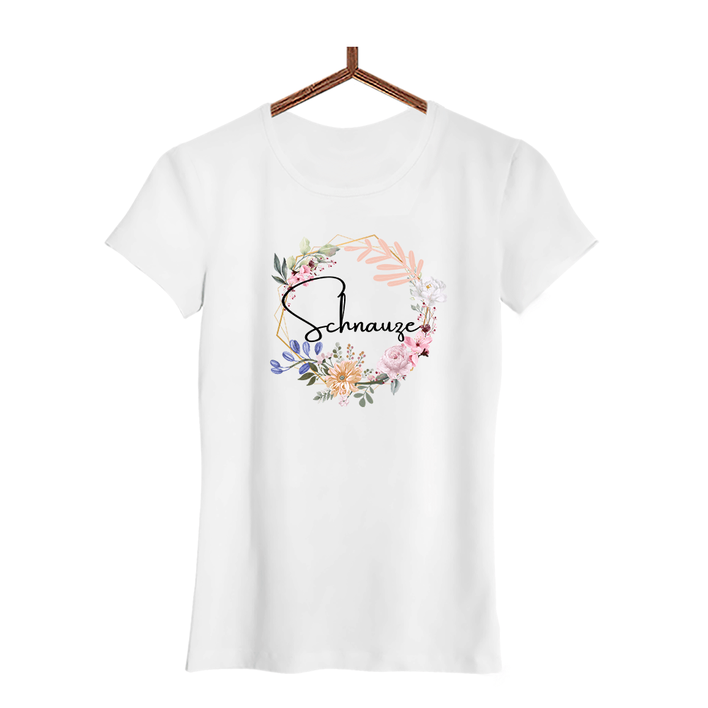 Damen T-Shirt Schnauze - Schwarzer - Kaffee