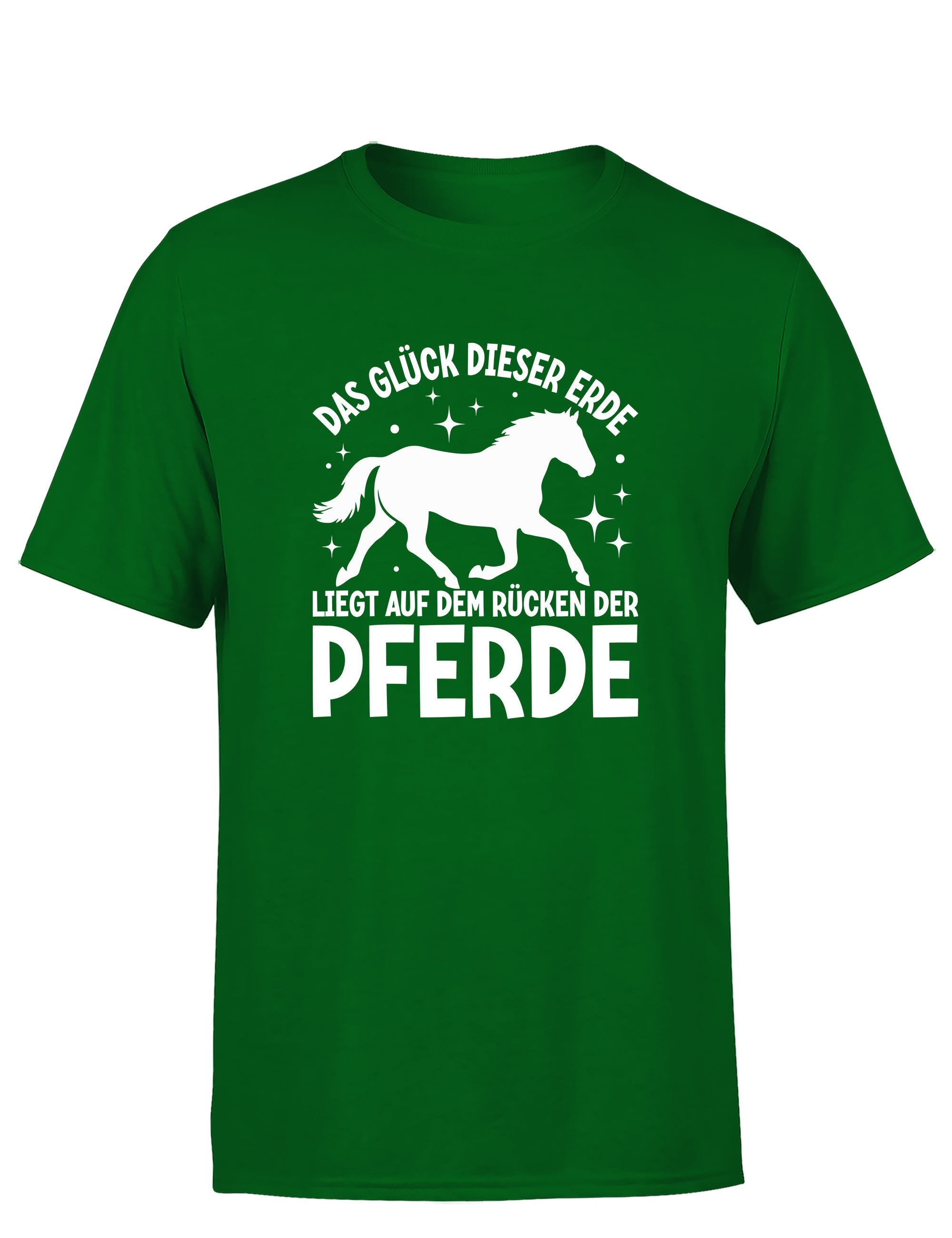 Das Glück dieser Erde liegt auf dem Rücken der Pferde Statement Herren T-Shirt - tshirtladen