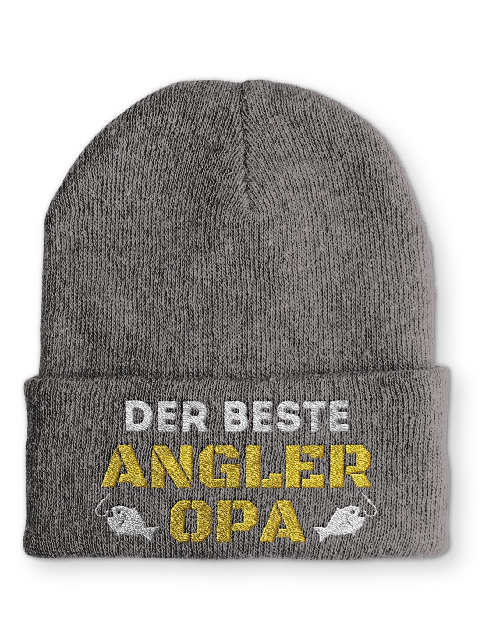 Der beste Angler Opa Beanie Mütze mit Spruch - tshirtladen - Mütze