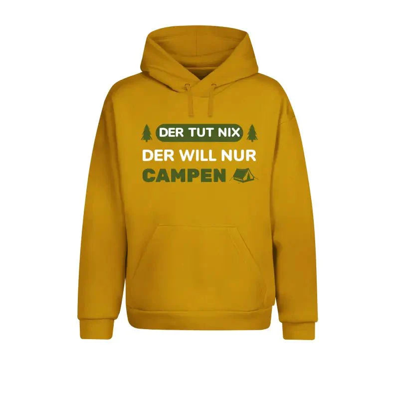 Der tut nix der will nur campen Statement Hoodie Unisex - tshirtladen -