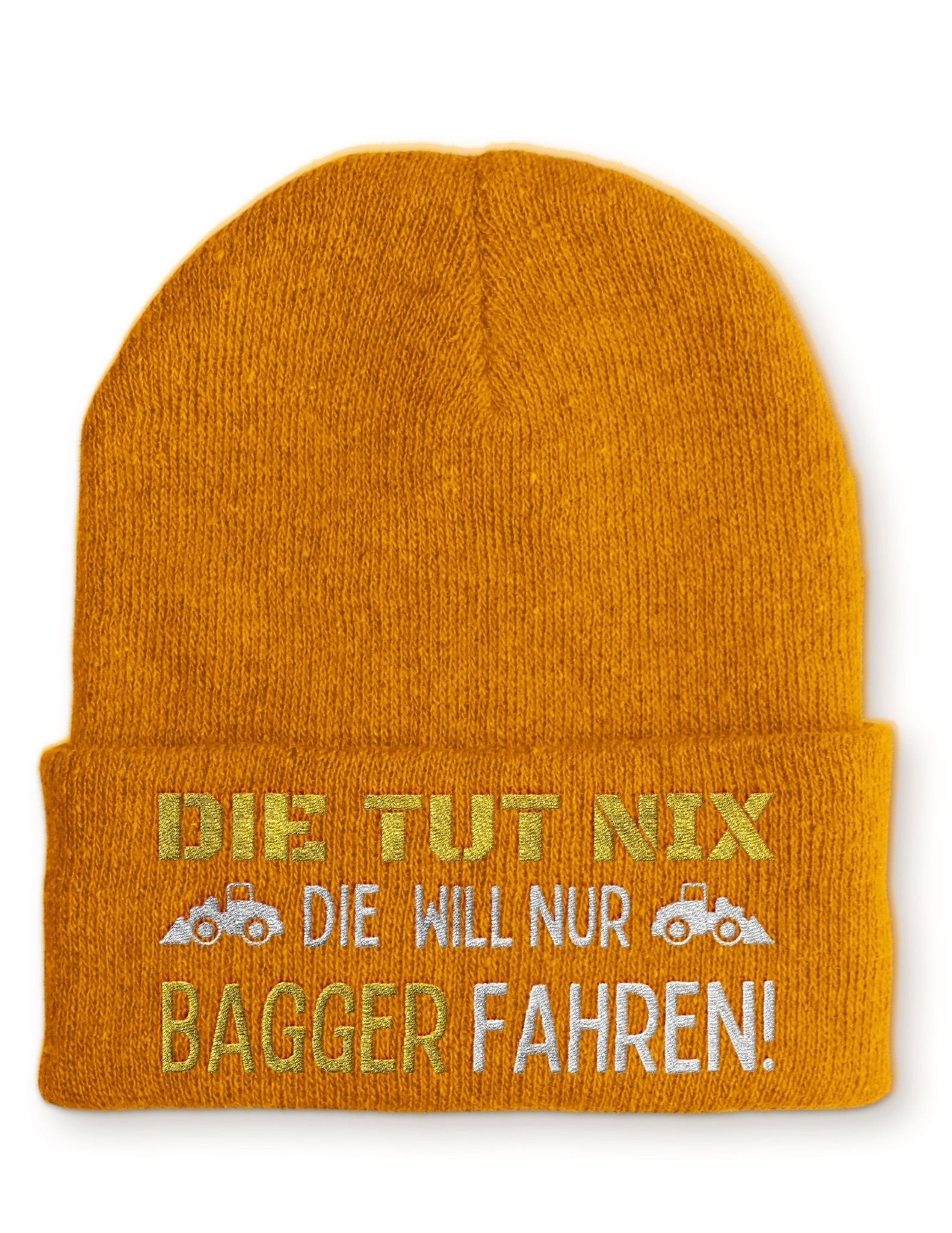 Die tut nix die will nur Bagger fahren Beanie Mütze mit Spruch - tshirtladen - Mütze