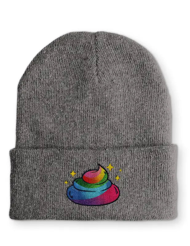 Einhorn Poop Statement Beanie Mütze mit Spruch - tshirtladen - Mütze