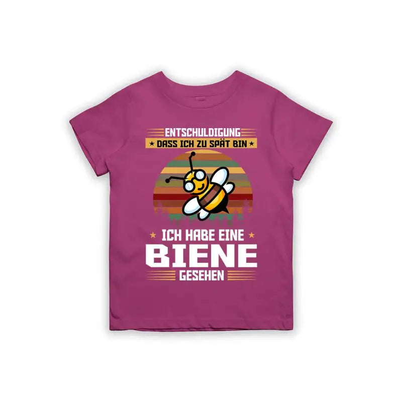 Entschuldigung dass ich zu spät bin... ich habe eine Biene gesehen Kinder T-Shirt
