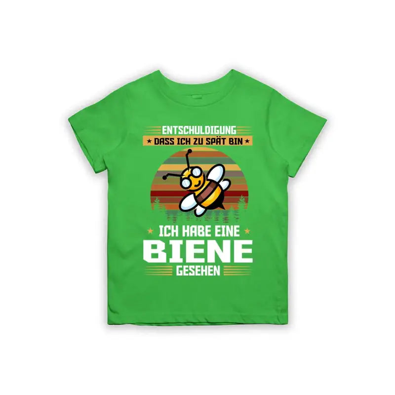 Entschuldigung dass ich zu spät bin... ich habe eine Biene gesehen Kinder T-Shirt