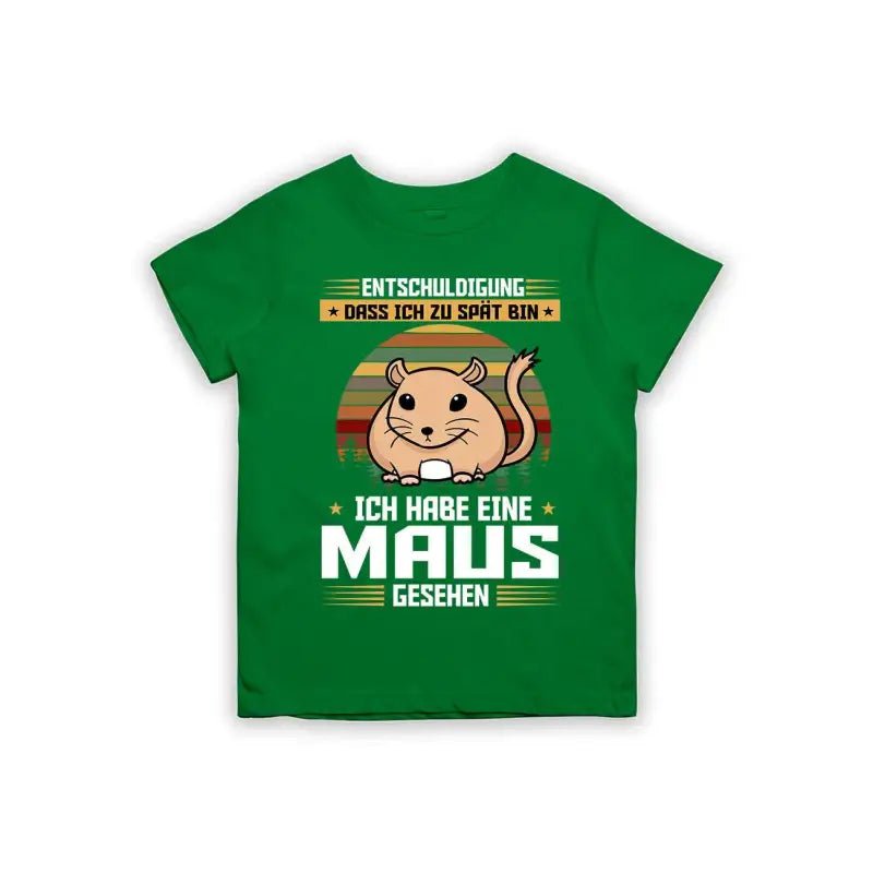 Entschuldigung dass ich zu spät bin... ich habe eine Maus gesehen Kinder T-Shirt - Schwarzer - Kaffee