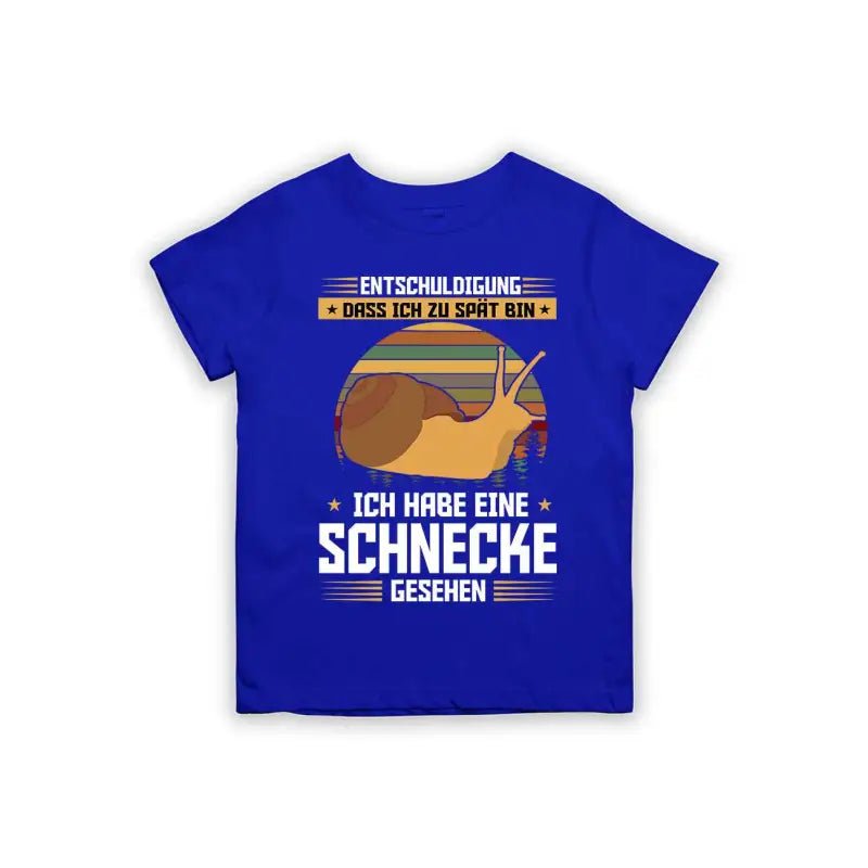 Entschuldigung dass ich zu spät bin... ich habe eine Schnecke gesehen Kinder T-Shirt - Schwarzer - Kaffee
