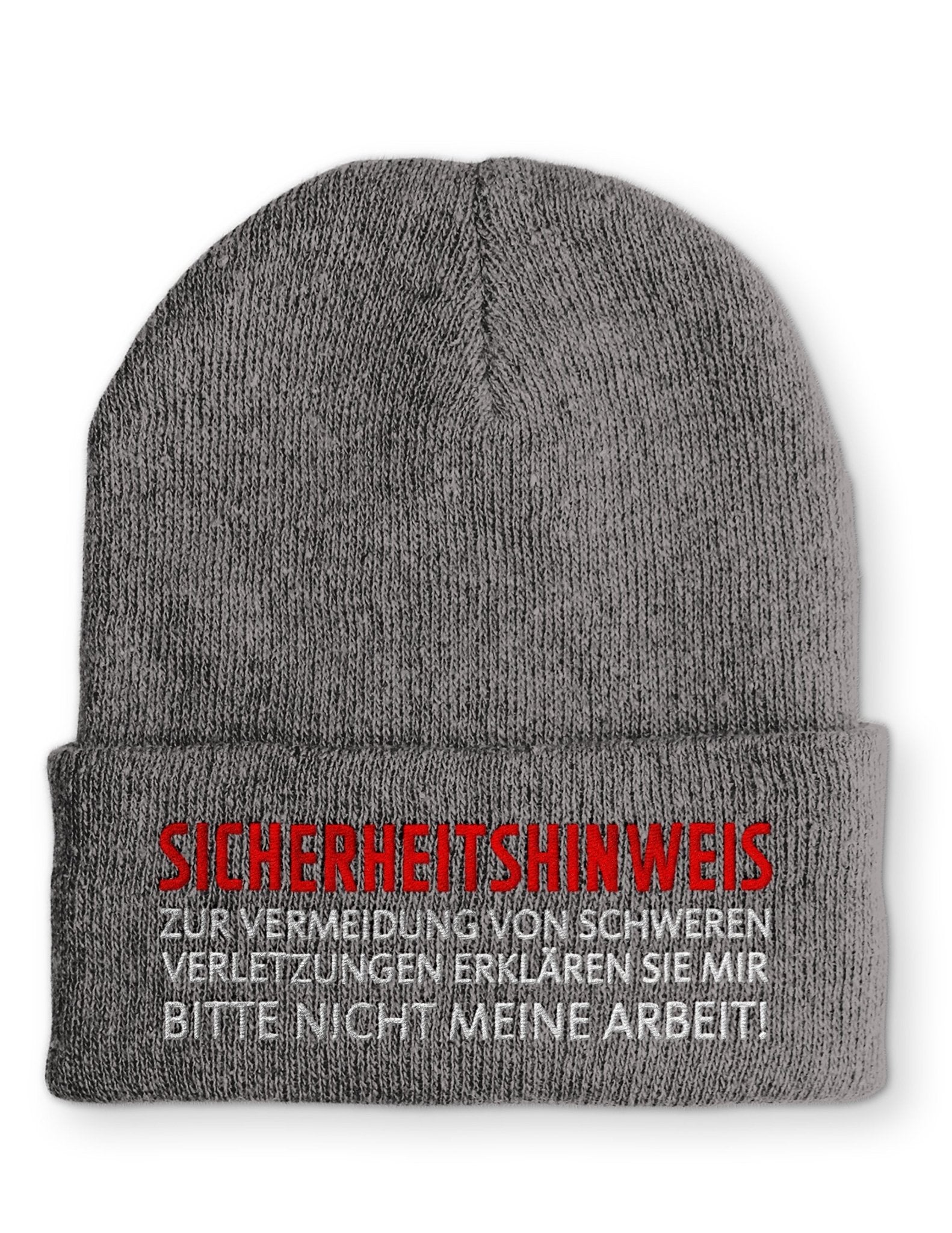 Erklären Sie mir nicht meine Arbeit! Beanie Mütze mit Spruch - tshirtladen - Mütze