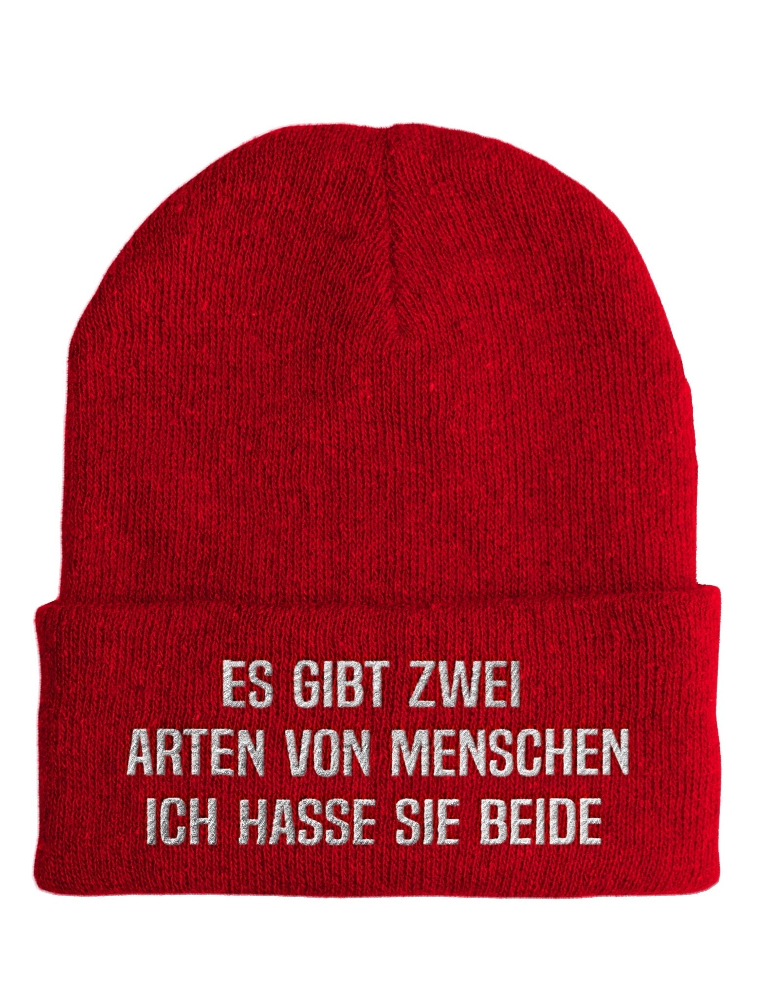 Es gibt zwei Arten von Menschen - Beanie - Mütze mit Spruch - tshirtladen - Mütze