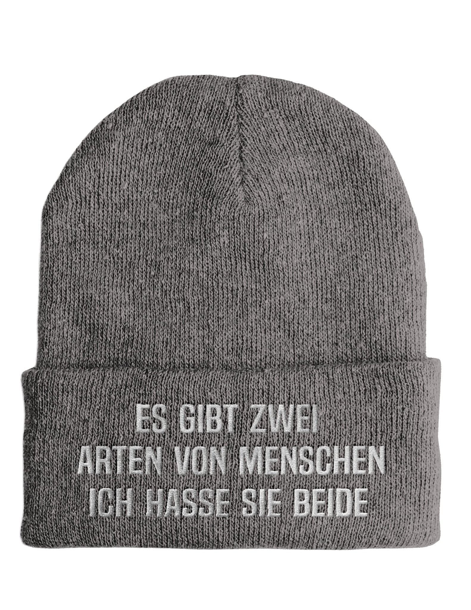 Es gibt zwei Arten von Menschen - Beanie - Mütze mit Spruch - tshirtladen - Mütze