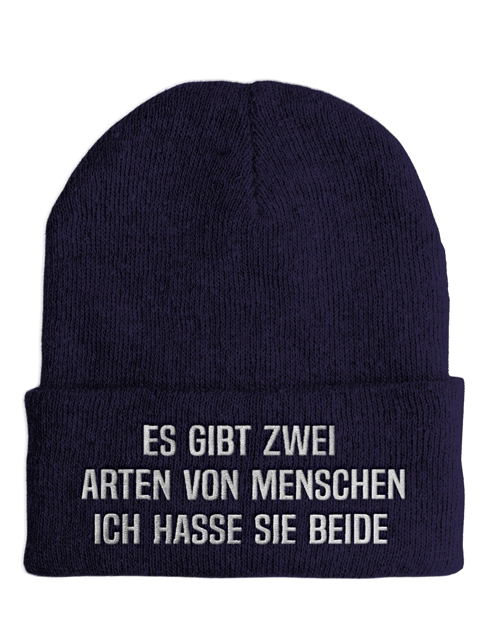 Es gibt zwei Arten von Menschen - Beanie - Mütze mit Spruch - tshirtladen - Mütze