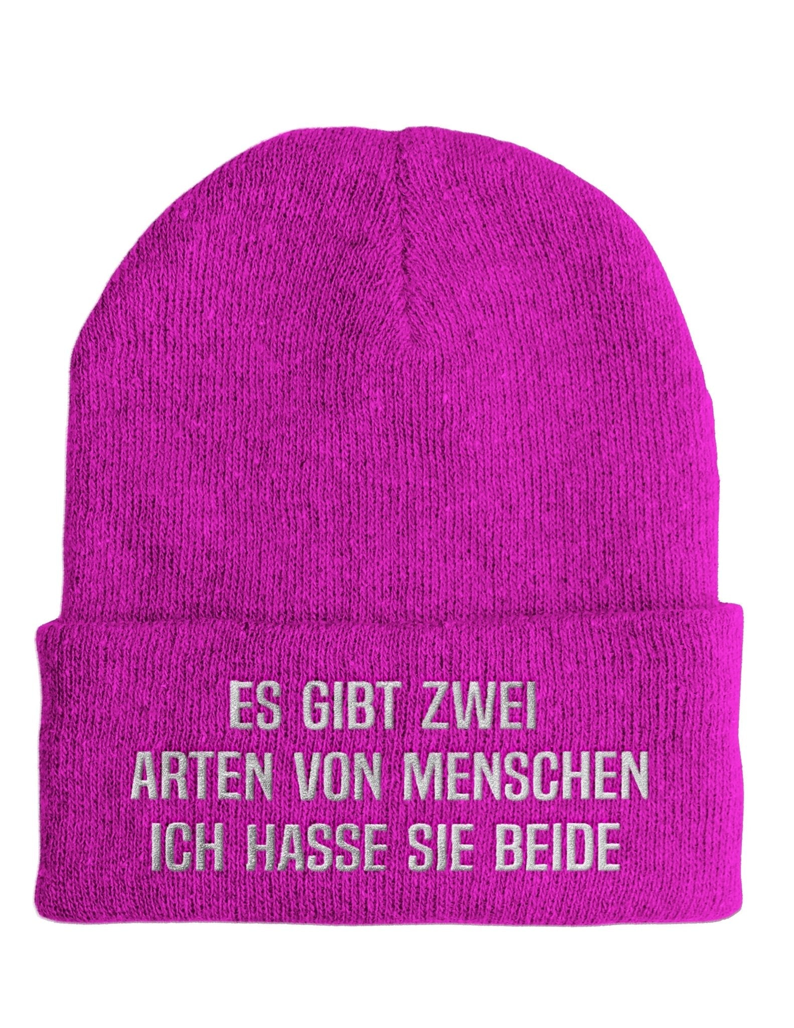 Es gibt zwei Arten von Menschen - Beanie - Mütze mit Spruch - tshirtladen - Mütze