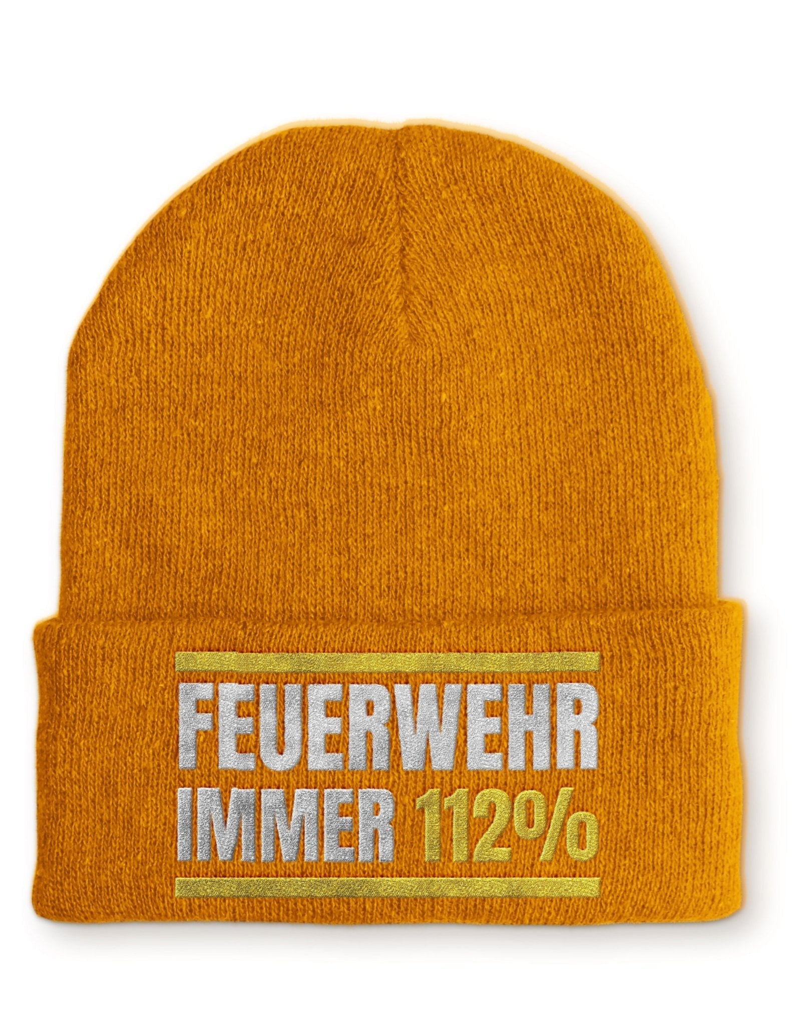 Feuerwehr immer 112% Beanie Mütze mit Spruch - tshirtladen - Mütze