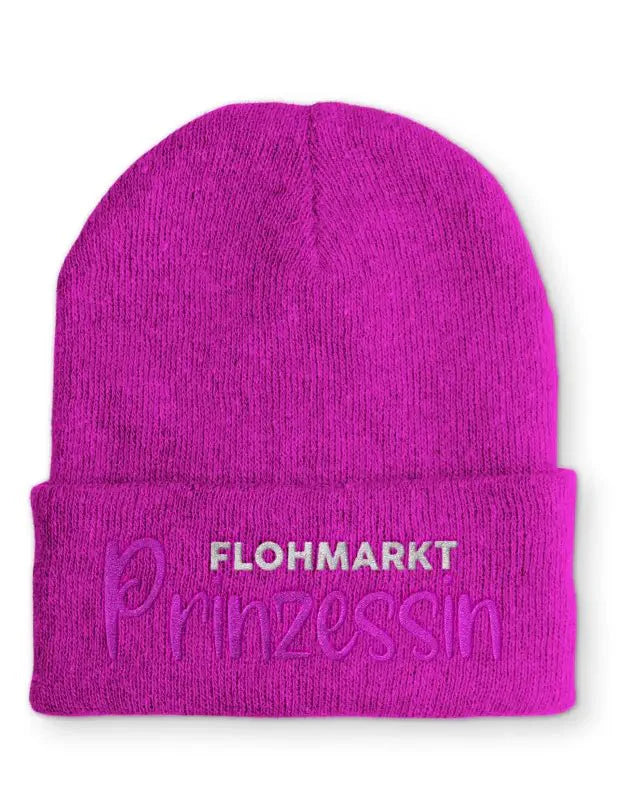 Flohmarkt Prinzessin Statement Beanie Mütze mit Spruch - tshirtladen - Mütze