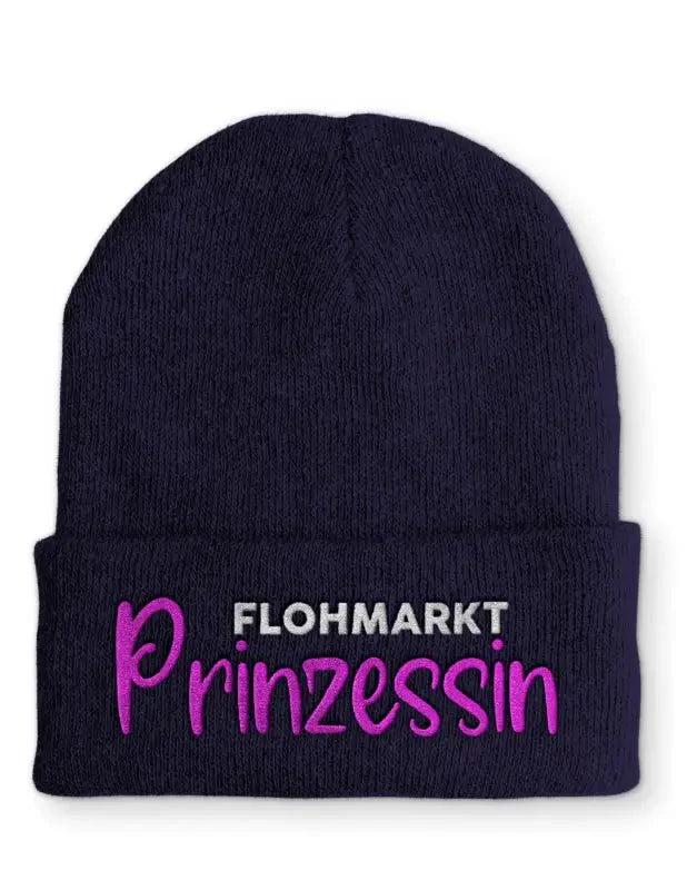 Flohmarkt Prinzessin Statement Beanie Mütze mit Spruch - tshirtladen - Mütze