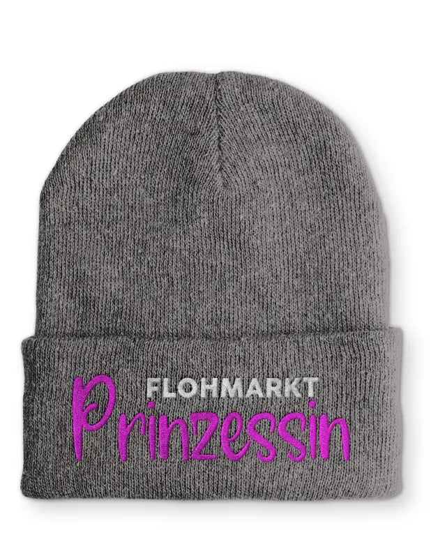 Flohmarkt Prinzessin Statement Beanie Mütze mit Spruch - tshirtladen - Mütze