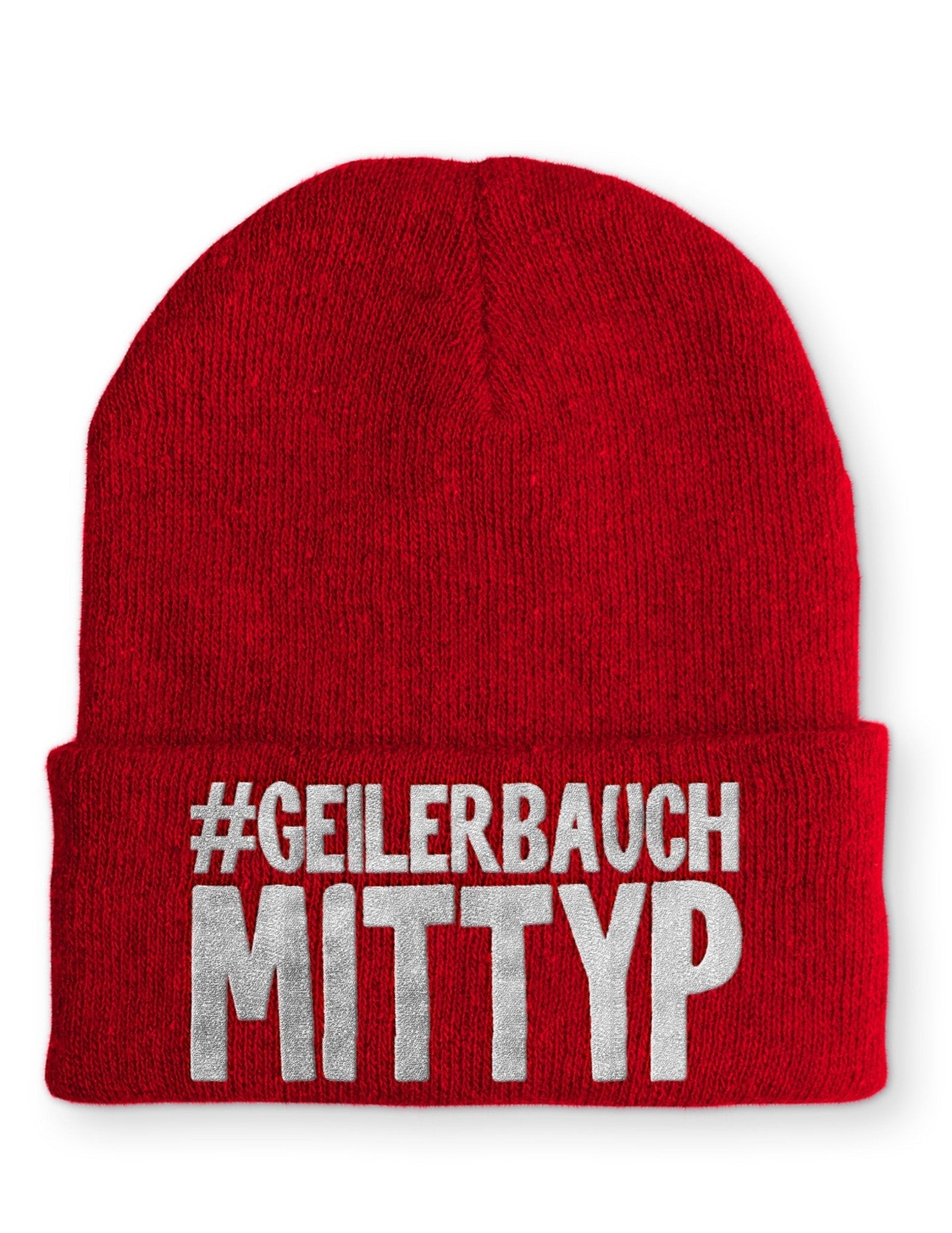 Geiler Bauch mit Typ Beanie Mütze mit Spruch - tshirtladen - Mütze
