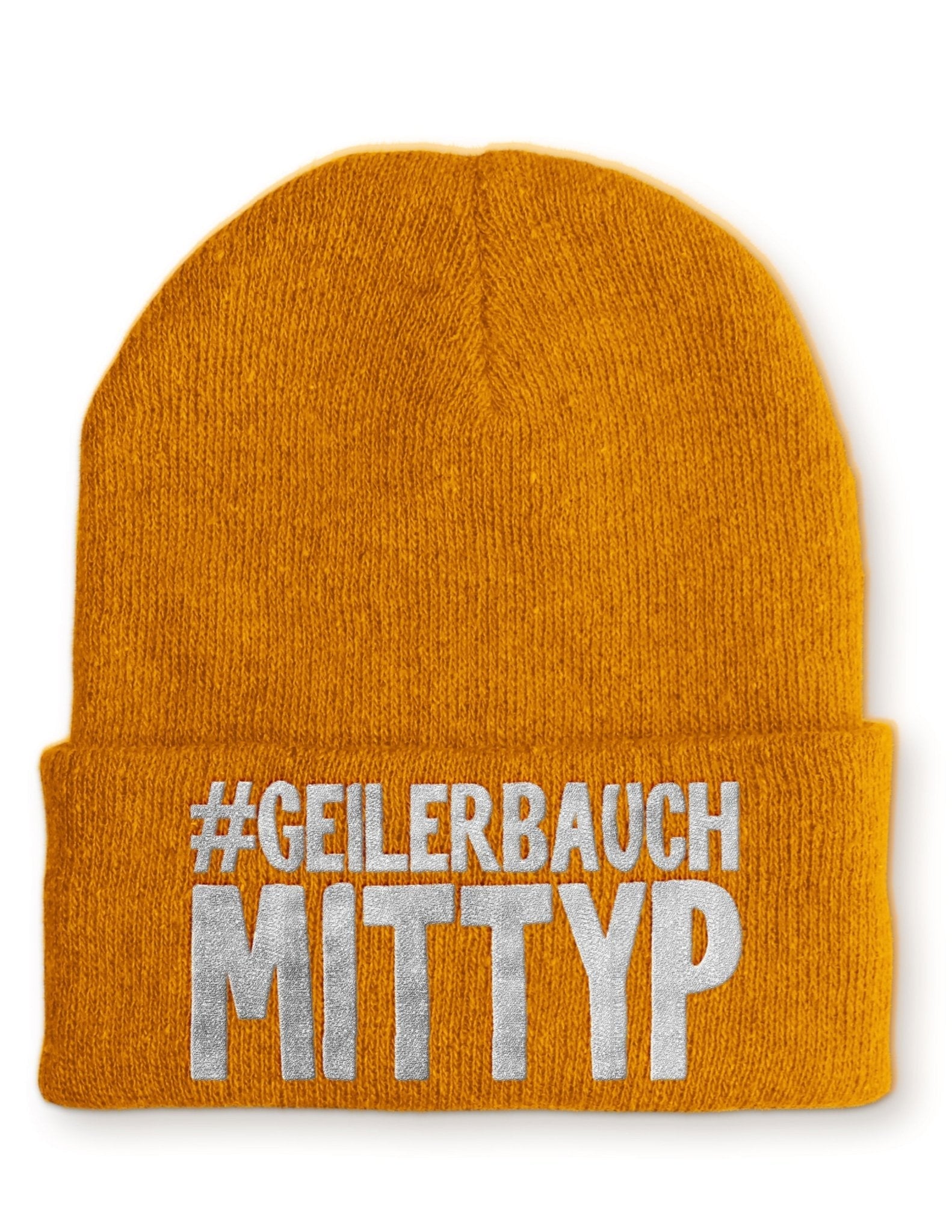 Geiler Bauch mit Typ Beanie Mütze mit Spruch - tshirtladen - Mütze