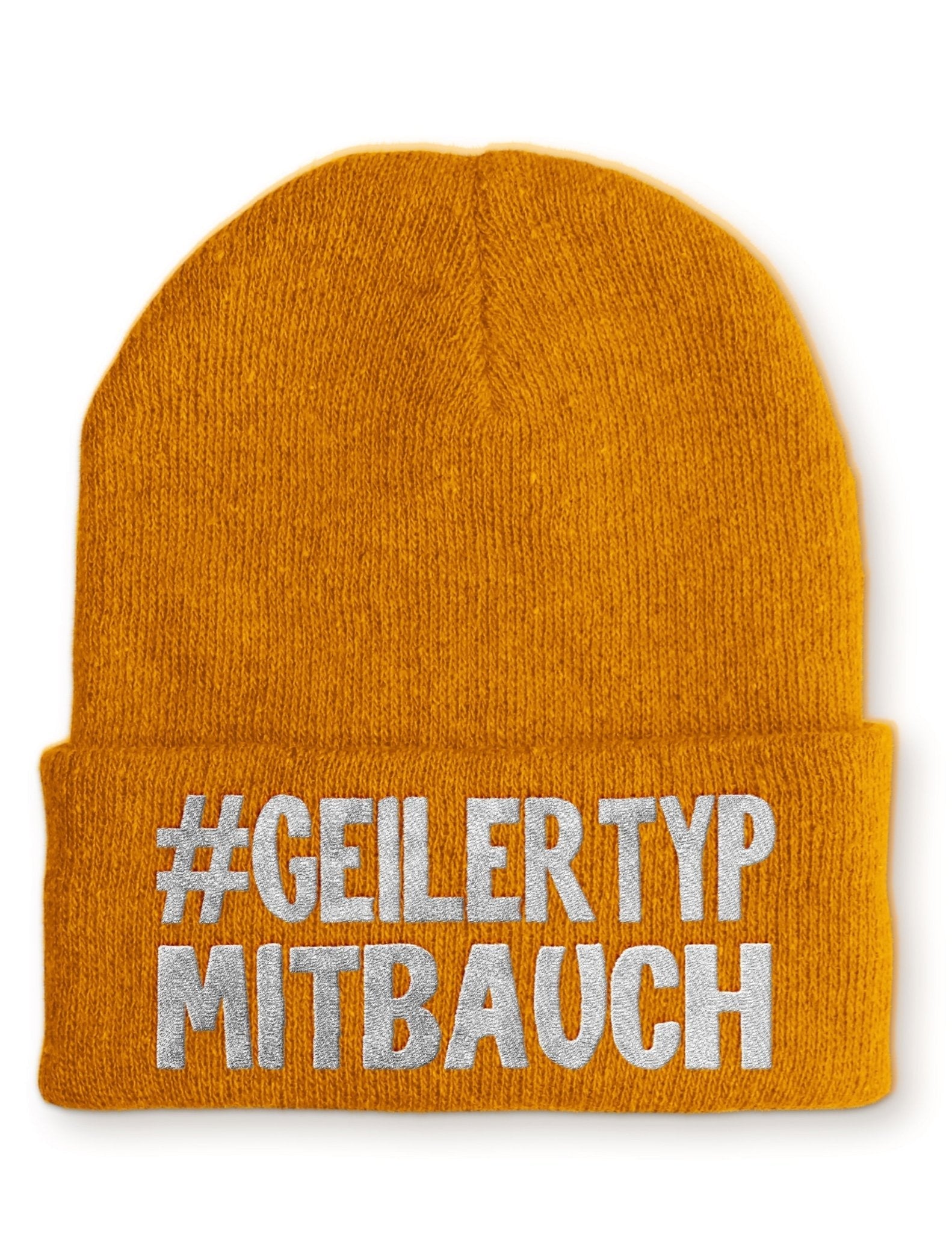 Geiler Typ mit Bauch Beanie Mütze mit Spruch - tshirtladen - Mütze