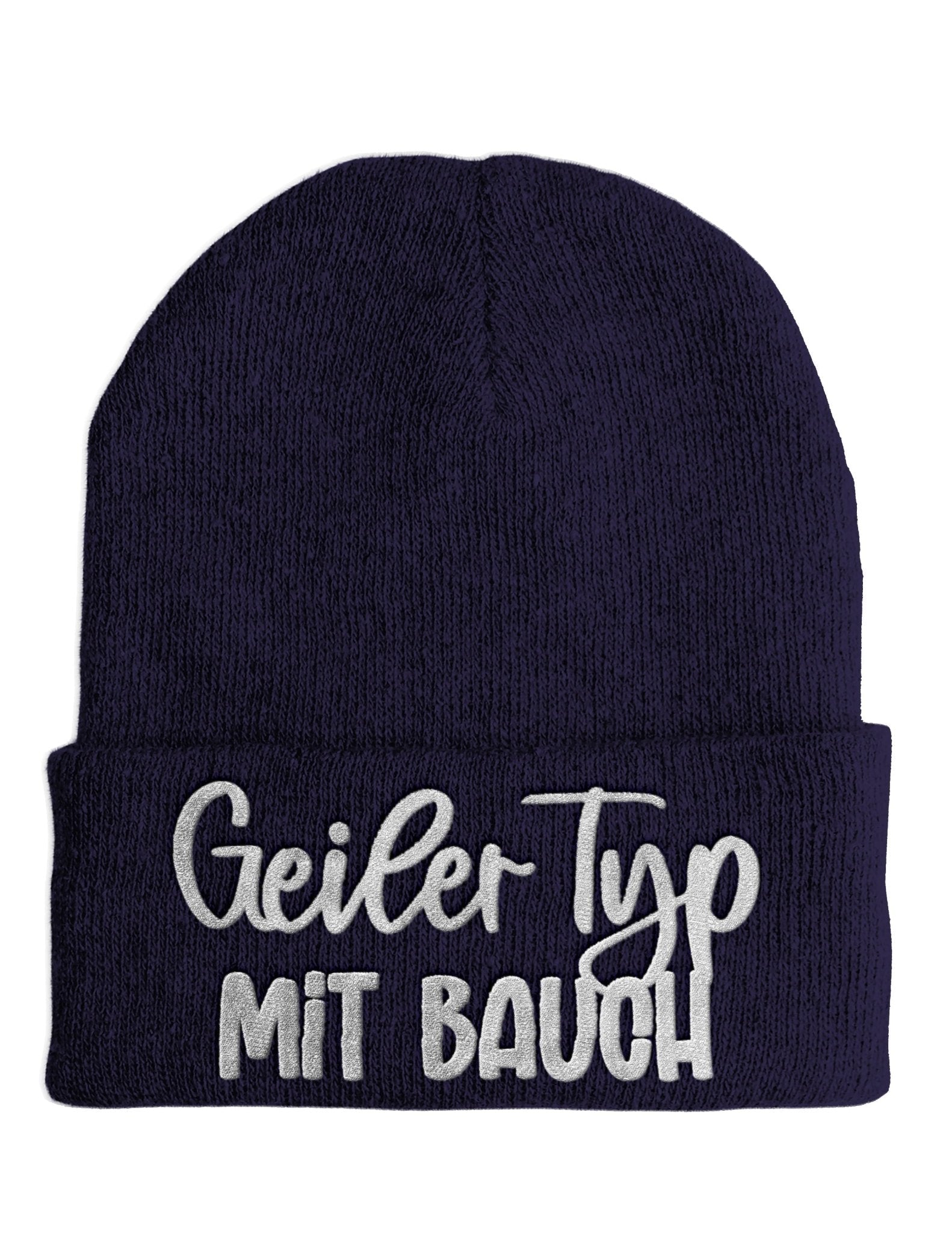 Geiler Typ mit Bauch - Beanie - Mütze mit Spruch - tshirtladen - Mütze