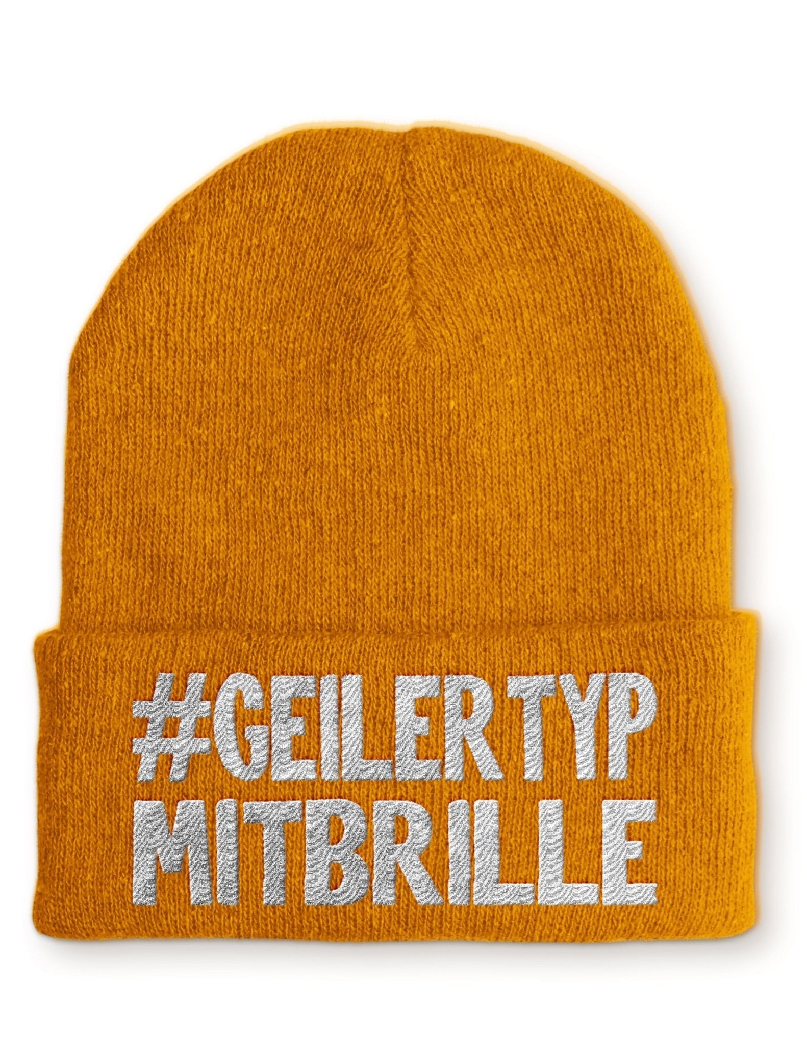 Geiler Typ mit Brille Beanie Mütze mit Spruch - tshirtladen - Mütze