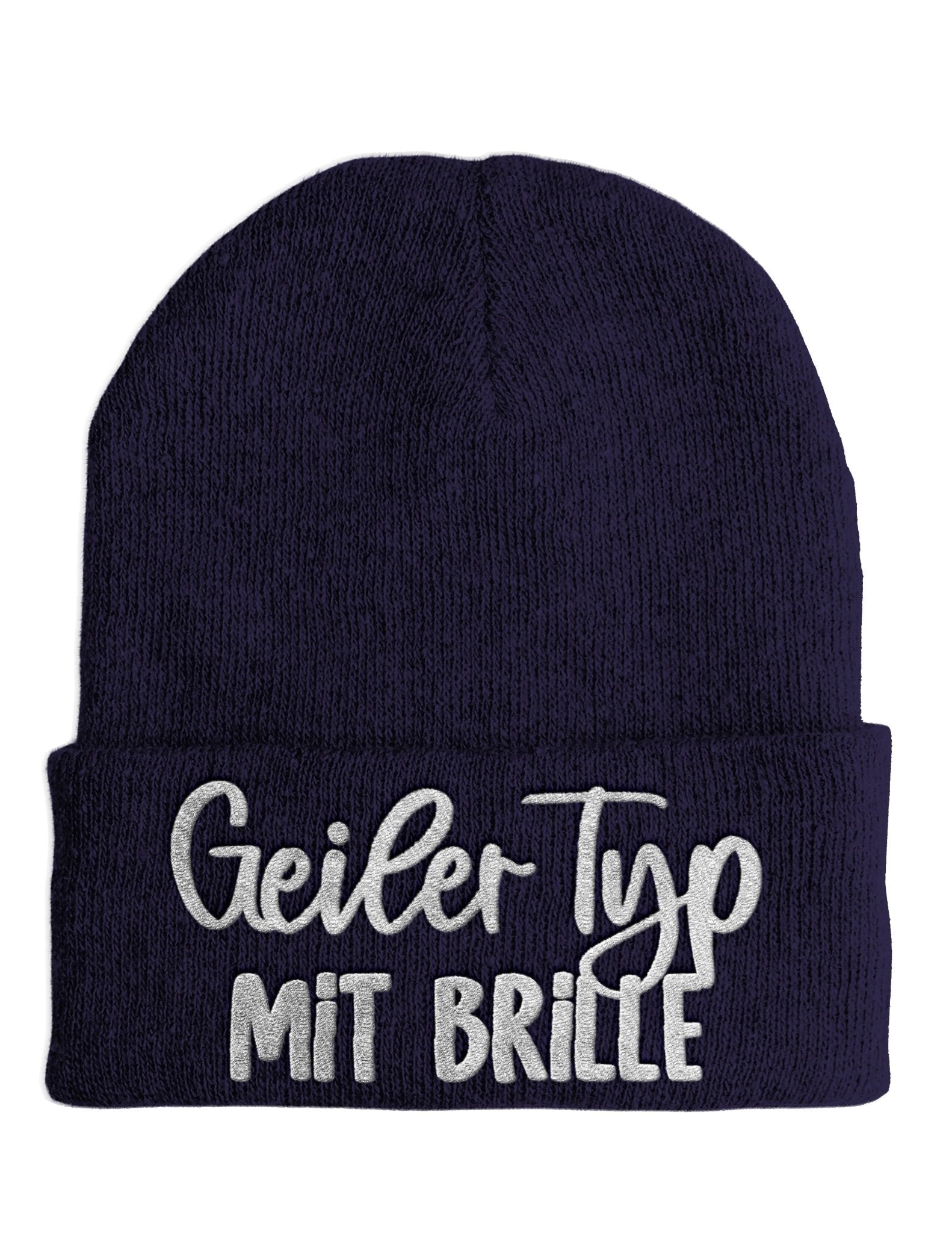 Geiler Typ mit Brille - Beanie - Mütze mit Spruch - tshirtladen - Mütze