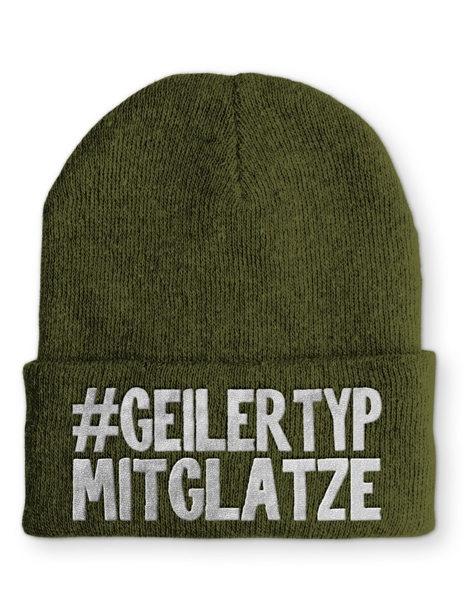 Geiler Typ mit Glatze Beanie Mütze mit Spruch - tshirtladen - Mütze