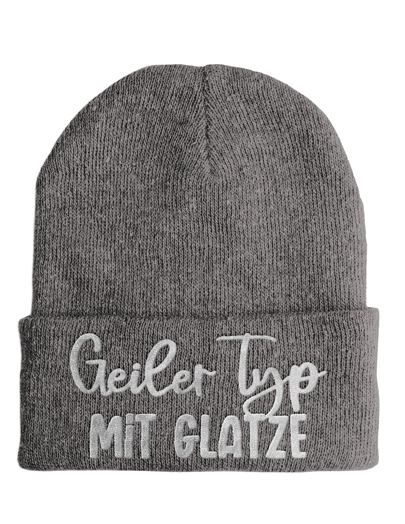 Geiler Typ mit Glatze - Beanie - Mütze mit Spruch - tshirtladen - Mütze